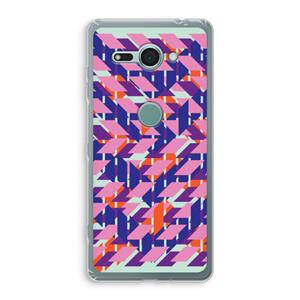 CaseCompany Skew Blush 3: Sony Xperia XZ2 Compact Transparant Hoesje