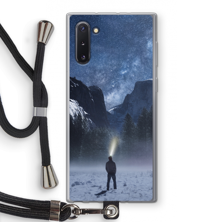 CaseCompany Wanderlust: Samsung Galaxy Note 10 Transparant Hoesje met koord
