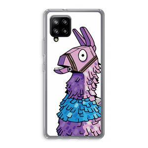 CaseCompany Lama: Samsung Galaxy A42 5G Transparant Hoesje