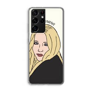 CaseCompany Mary Kate: Samsung Galaxy S21 Ultra Transparant Hoesje