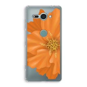 CaseCompany Orange Ellila flower: Sony Xperia XZ2 Compact Transparant Hoesje