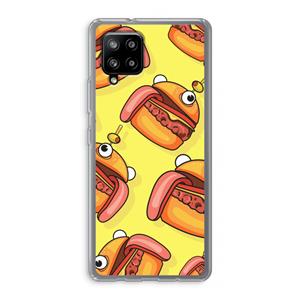 CaseCompany Hamburger: Samsung Galaxy A42 5G Transparant Hoesje