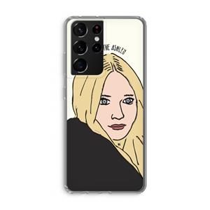 CaseCompany Ashley: Samsung Galaxy S21 Ultra Transparant Hoesje