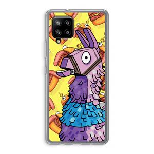 CaseCompany Loot Burger: Samsung Galaxy A42 5G Transparant Hoesje