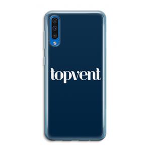 CaseCompany Topvent Navy: Samsung Galaxy A50 Transparant Hoesje
