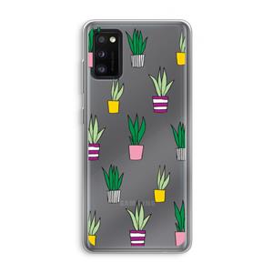 CaseCompany Sanseveria: Samsung Galaxy A41 Transparant Hoesje