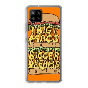 CaseCompany Big Macs Bigger Dreams: Samsung Galaxy A42 5G Transparant Hoesje