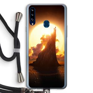 CaseCompany Children of the Sun: Samsung Galaxy A20s Transparant Hoesje met koord