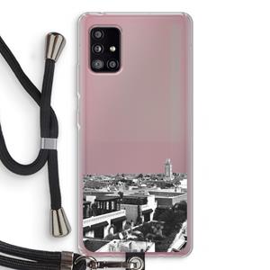 CaseCompany Marrakech Skyline : Samsung Galaxy A51 5G Transparant Hoesje met koord