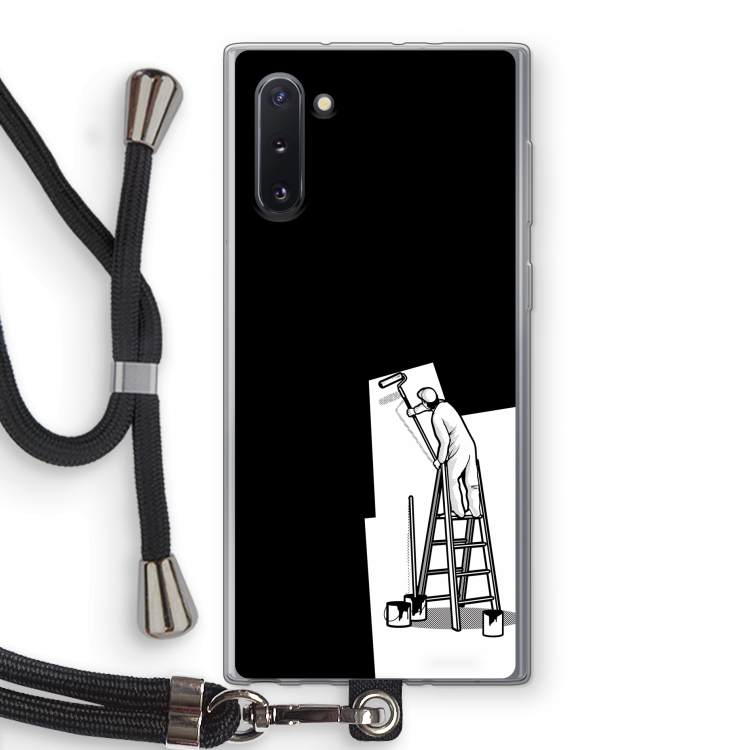 CaseCompany Musketon Painter: Samsung Galaxy Note 10 Transparant Hoesje met koord