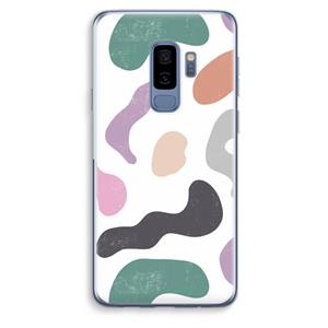 CaseCompany Memphis Shapes: Samsung Galaxy S9 Plus Transparant Hoesje