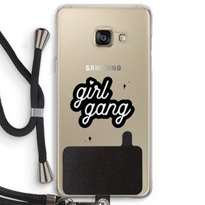 CaseCompany Girl Gang: Samsung Galaxy A3 (2016) Transparant Hoesje met koord