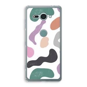 CaseCompany Memphis Shapes: Sony Xperia XZ2 Compact Transparant Hoesje