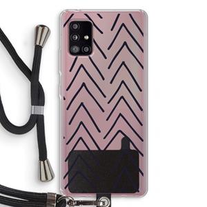 CaseCompany Marrakech Arrows: Samsung Galaxy A51 5G Transparant Hoesje met koord