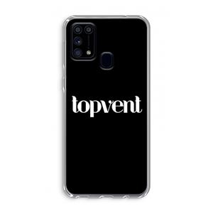 CaseCompany Topvent Zwart: Samsung Galaxy M31 Transparant Hoesje