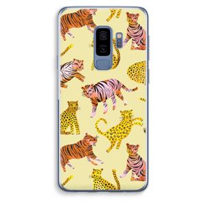 CaseCompany Cute Tigers and Leopards: Samsung Galaxy S9 Plus Transparant Hoesje