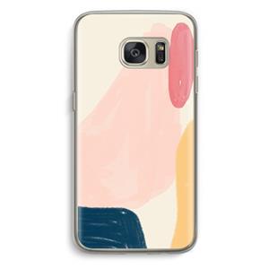 CaseCompany Saturday Flow: Samsung Galaxy S7 Transparant Hoesje