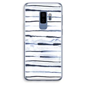 CaseCompany Ink Stripes: Samsung Galaxy S9 Plus Transparant Hoesje