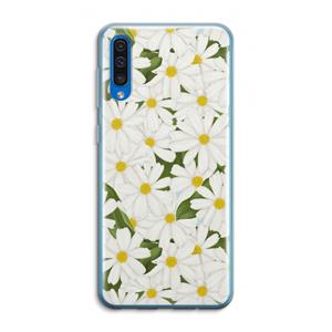 CaseCompany Summer Daisies: Samsung Galaxy A50 Transparant Hoesje