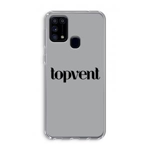 CaseCompany Topvent Grijs Zwart: Samsung Galaxy M31 Transparant Hoesje