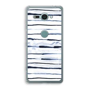 CaseCompany Ink Stripes: Sony Xperia XZ2 Compact Transparant Hoesje