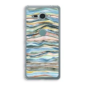 CaseCompany Watercolor Agate: Sony Xperia XZ2 Compact Transparant Hoesje