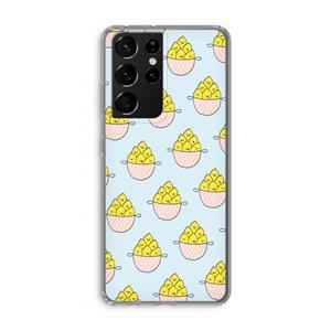 CaseCompany Citroenen: Samsung Galaxy S21 Ultra Transparant Hoesje