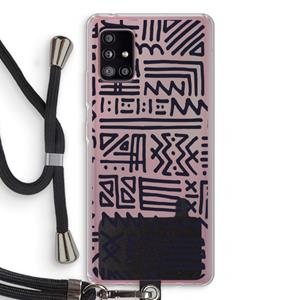 CaseCompany Marrakech print: Samsung Galaxy A51 5G Transparant Hoesje met koord