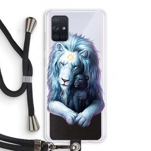 CaseCompany Child Of Light: Samsung Galaxy A71 Transparant Hoesje met koord