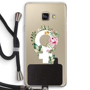 CaseCompany Venus: Samsung Galaxy A3 (2016) Transparant Hoesje met koord