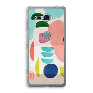 CaseCompany Bold Rounded Shapes: Sony Xperia XZ2 Compact Transparant Hoesje