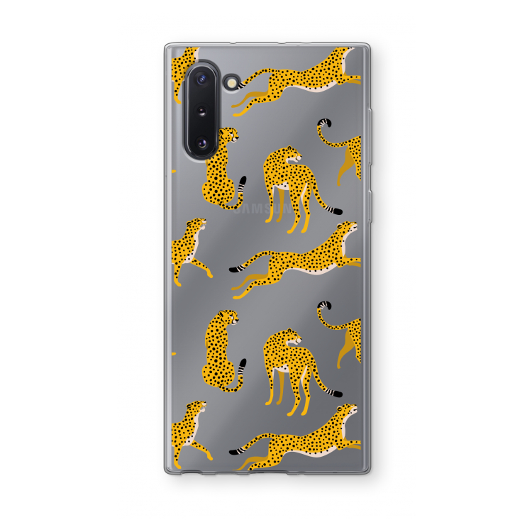 CaseCompany Luipaard: Samsung Galaxy Note 10 Transparant Hoesje