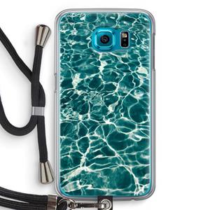 CaseCompany Weerkaatsing water: Samsung Galaxy S6 Transparant Hoesje met koord