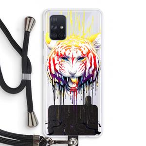 CaseCompany Fading: Samsung Galaxy A71 Transparant Hoesje met koord