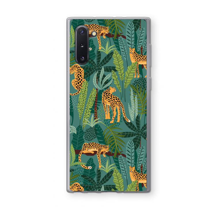 CaseCompany Luipaard 2: Samsung Galaxy Note 10 Transparant Hoesje