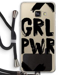 CaseCompany Girl Power #2: Samsung Galaxy A3 (2016) Transparant Hoesje met koord