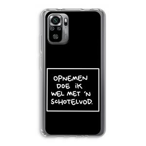 CaseCompany Schotelvod: Xiaomi Redmi Note 10S Transparant Hoesje