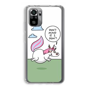 CaseCompany Unicorn: Xiaomi Redmi Note 10S Transparant Hoesje