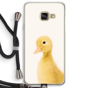 CaseCompany Duke: Samsung Galaxy A3 (2016) Transparant Hoesje met koord