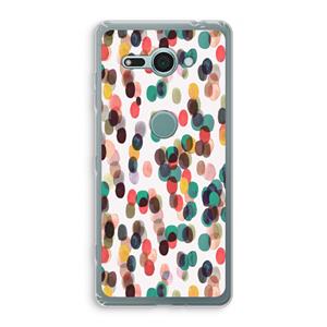 CaseCompany Tropical Dots: Sony Xperia XZ2 Compact Transparant Hoesje