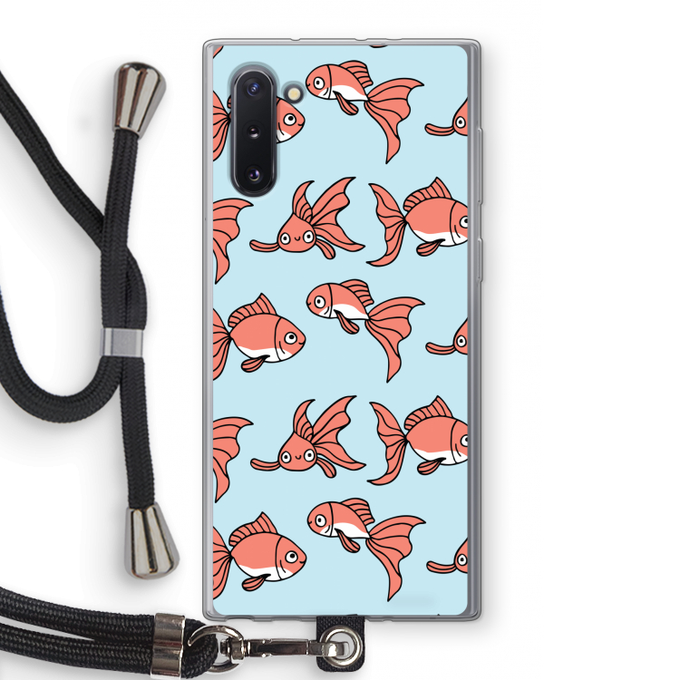 CaseCompany Blub: Samsung Galaxy Note 10 Transparant Hoesje met koord