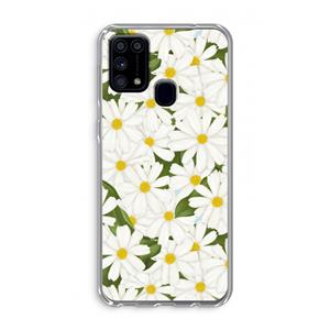 CaseCompany Summer Daisies: Samsung Galaxy M31 Transparant Hoesje