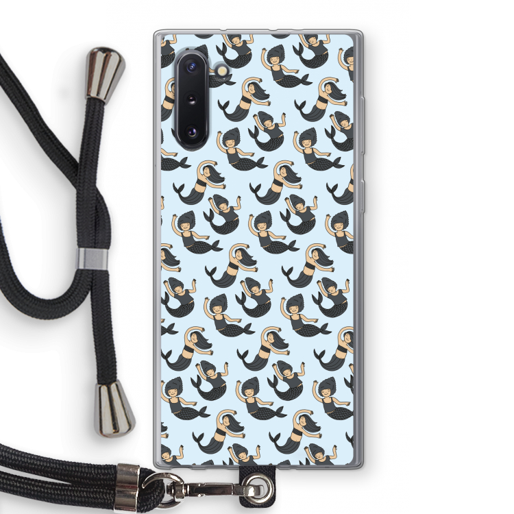 CaseCompany Zeemeermin: Samsung Galaxy Note 10 Transparant Hoesje met koord