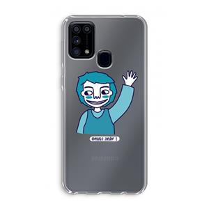 CaseCompany Zwaai: Samsung Galaxy M31 Transparant Hoesje