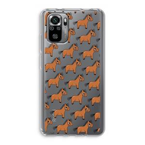 CaseCompany Pony: Xiaomi Redmi Note 10S Transparant Hoesje