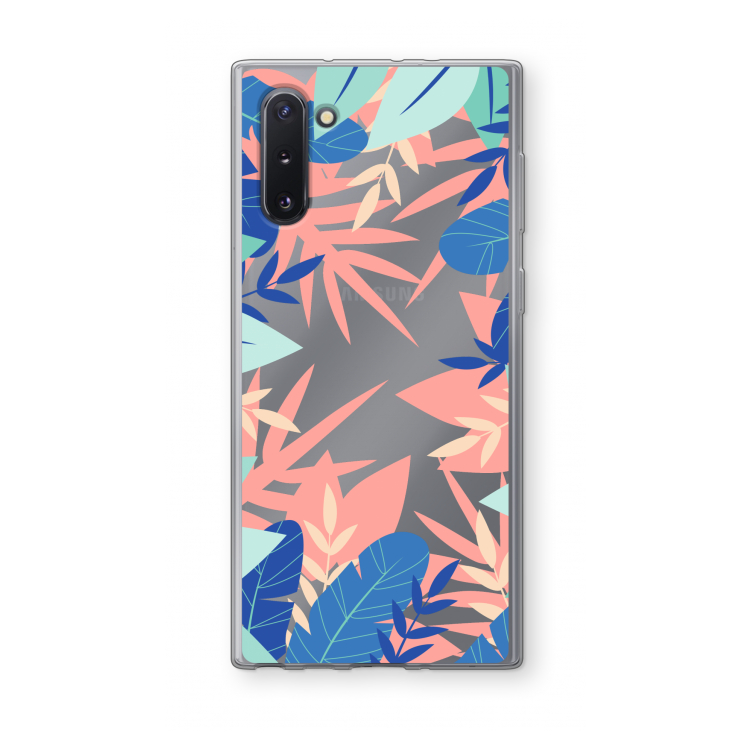 CaseCompany Tropisch: Samsung Galaxy Note 10 Transparant Hoesje