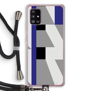 CaseCompany Gestalte 2: Samsung Galaxy A51 5G Transparant Hoesje met koord