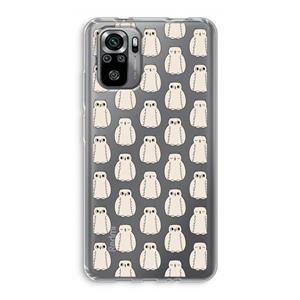 CaseCompany Uilen: Xiaomi Redmi Note 10S Transparant Hoesje