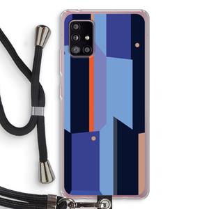 CaseCompany Gestalte 3: Samsung Galaxy A51 5G Transparant Hoesje met koord