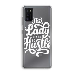 CaseCompany Hustle Lady: Samsung Galaxy A41 Transparant Hoesje